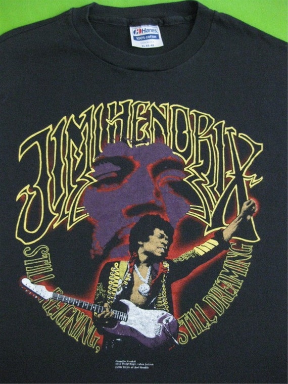 Vintage JIMI HENDRIX 1982 T SHIRT mint L by rainbowgasoline