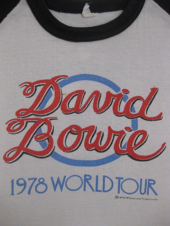 Original DAVID BOWIE 1978 vintage tour SHIRT xl/l