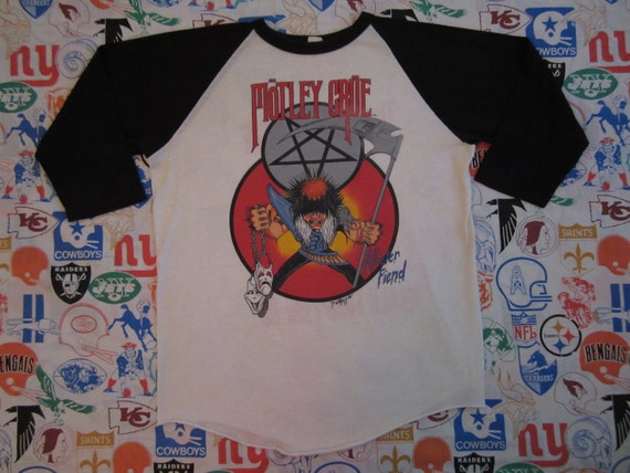 Original MOTLEY CRUE vintage 1985 tour TSHIRT jersey