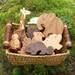 PICK ANY THREE Wooden Toy Animals - Wood Toys - all natural teethers and Waldorf toddler toys