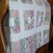 Pink Baby Girl Quilt - Modern 9-patch
