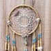 Buffalo Concho with Arrowhead Beige Dream Catcher- 7 inch