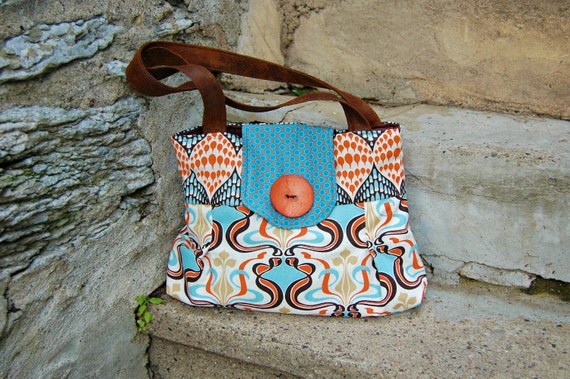 Summer Handbag . Purse : Patterns a Plenty by cayennepeppybags