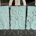 Three Genuine Antique Ceiling Tin 6" x 9.5" inch Tiles -- Mint Green Colored Paint