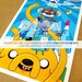Adventure Time x Skyrim Mash-Up Poster