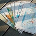 recycled, upcycled envelope set (8)