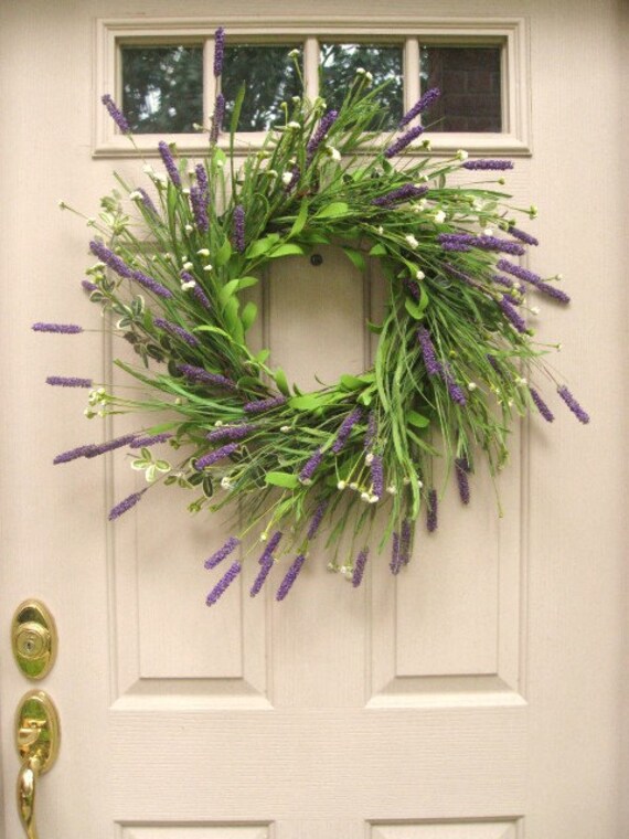 Front Door Wreath Heather in Bloom XL Lavender Wreath