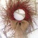 Door Wreath with Burlap and Berries Rustic Wreath, Valentines Day Wreath