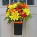 Summer Wreath, Summer Floral Arrangement, Yellow Wreath, Orange Wreath, Summer Floral Mix Wreath Alternative