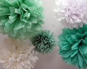 Minty Fresh ... 5 Poms // Easter // Spring // Wedding // Party // Il_170x135