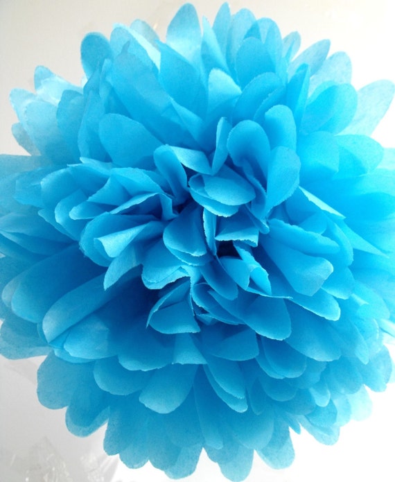 Paper flower ... Tissue paper pompom ... mermaid ... 1 Pom Il_570xn