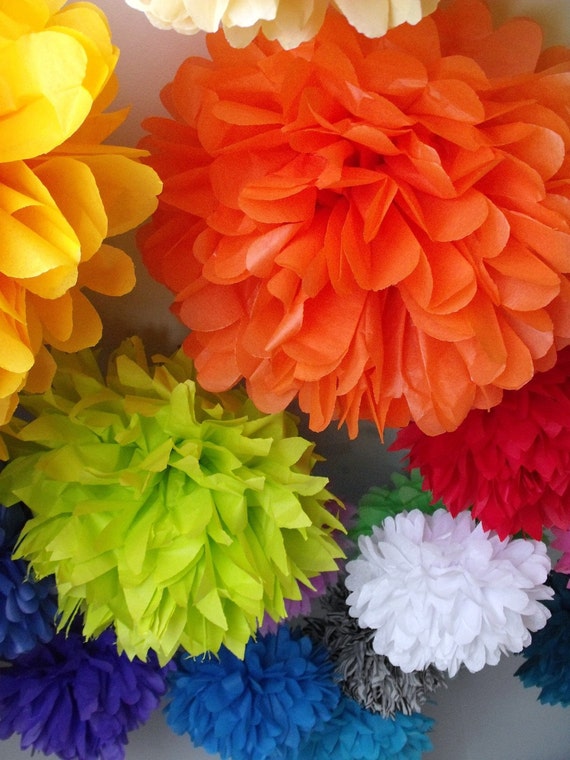 tissue paper pom pom kit - 40 poms Il_570xn