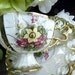Vintage Tea Cup - Pearlized and Opalescent Teacup and Reticulated Saucer 6252