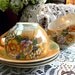 3 Japanese Lusterware Tea Cups Teacups and Saucers 2469