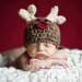 baby crochet pattern - my little reindeer hat pattern - crochet hat pattern - crochet prop pattern