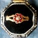 Antique Victorian Garnet and Diamond Ring