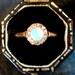 Antique Victorian Opal and Diamond Ring