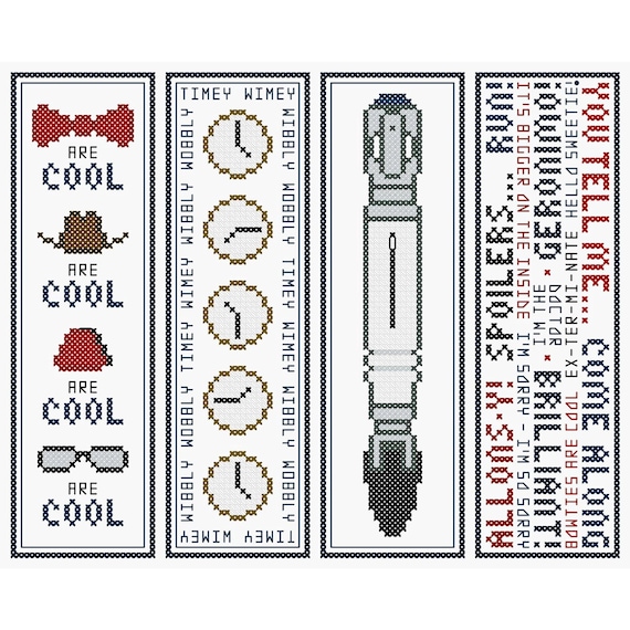 Download Doctor Who Bookmarks Series One Set of Four Original Cross