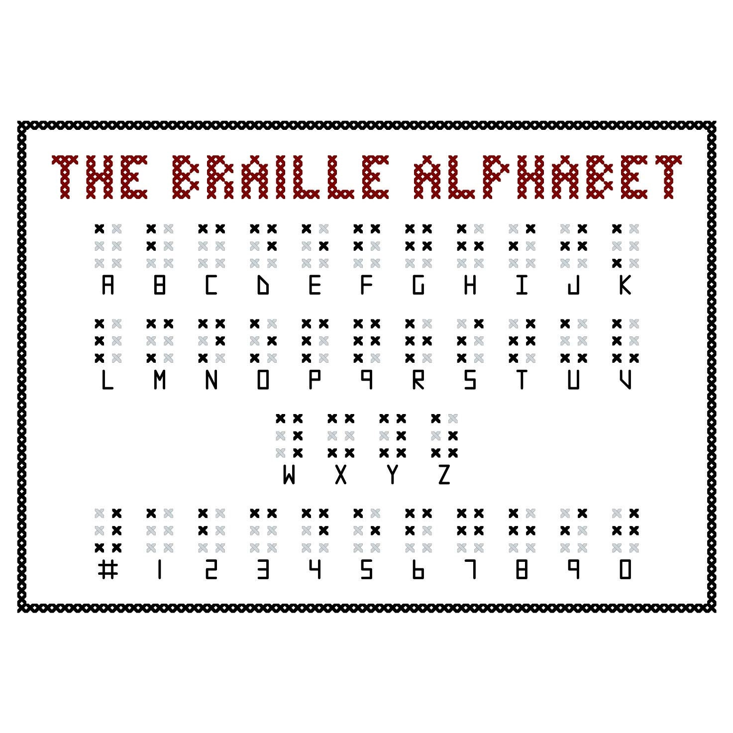 Free Printable Braille Alphabet Cards