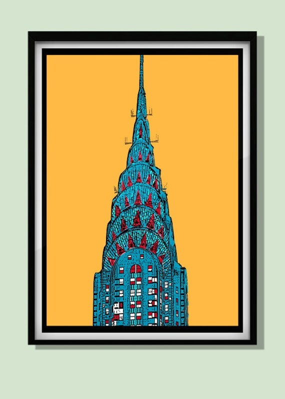 Chrysler building poster #4