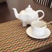 SALE- Set of four (4)- Chevron Placemats- 14x19"- Multicolor Chevron- Zig Zag