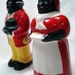 Vintage Aunt Jemima and Uncle Moses RARE Ceramic Salt and Pepper Shakers Black Americana