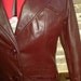 Women's Vintage Leather Jacket S & U Fashions NY Size Small/Med