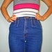 Vintage High Waisted Denim Brittania Jeans Late 70s Early 80s Small