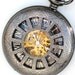 Steampunk - DARK WINDOWS in TIME Pocket Watch - Mechanical - Large - Necklace - Gun Metal - Neo Victorian - Steam Punk - GlazedBlackCherry-