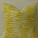 Trina Turk 20" x 20" Zebra Print in "Bamboo/Yellow" Designer Pillow Cover - Indoor/Outdoor