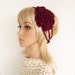 Crochet headband - wine - cotton - ready to ship - crochet accessories - adult
