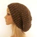 Hand knit slouch hat - barley brown - handmade Fall Fashion Autumn Fashion Winter Fashion Winter Accessories by Sandy Coastal Designs