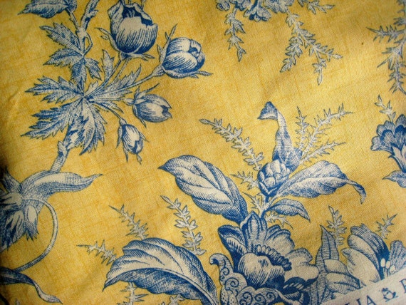 YELLOW Churchill Toile Fabric