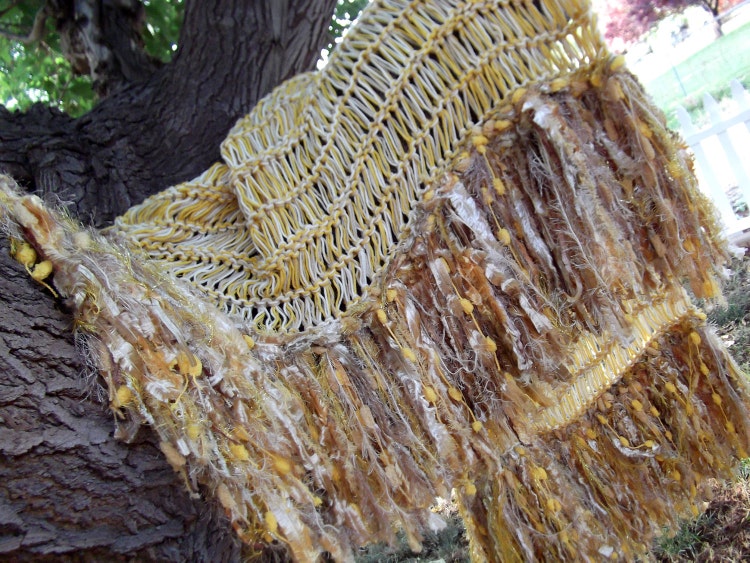 Yellow Blanket Gold Yellow Throw Blanket. Fringe by ...