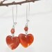 agate heart earrings,heart, valentine days