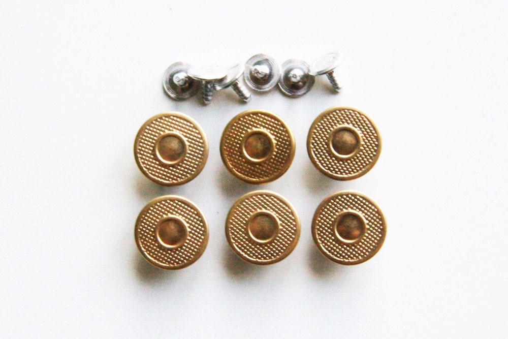 Permanent No Sew Suspender Buttons