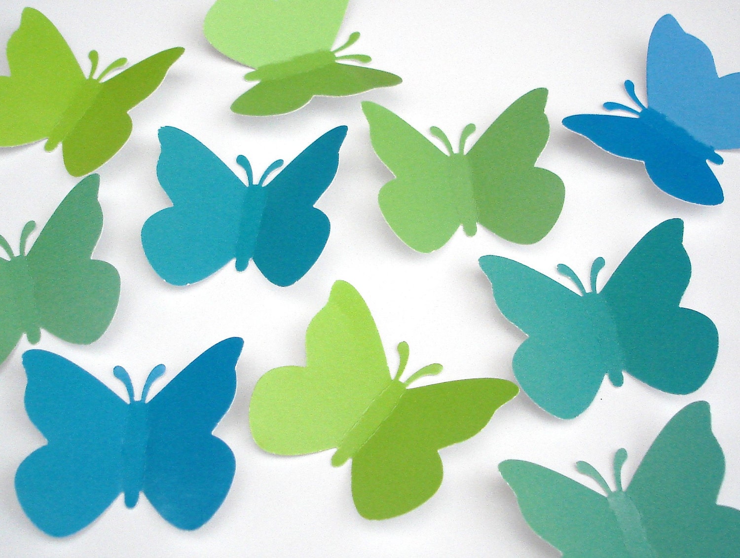 50 Rainbow Butterfly punch die cut cutouts mobile making