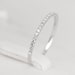 CERTIFIED - E-F, VVS - VS Diamond Wedding Band 14K White Gold - Sale
