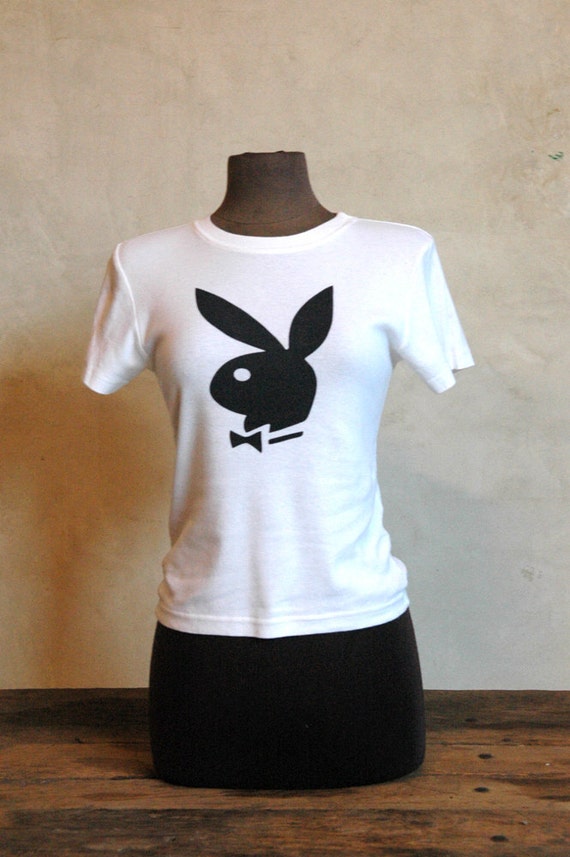 playboy bunny graphic tee shirt