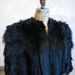 1950s Black Fur Jacket // Midnight Stole