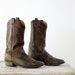 Vintage Western Boots / Mens Cowboy Boots / Size 9.5 E