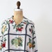 Vintage Esprit Shirt // Summer Garden Print Blouse