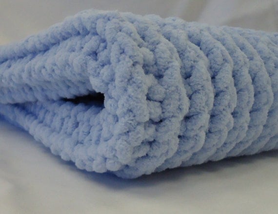 blanket baby blue knitted Blanket Baby Knitted Blue