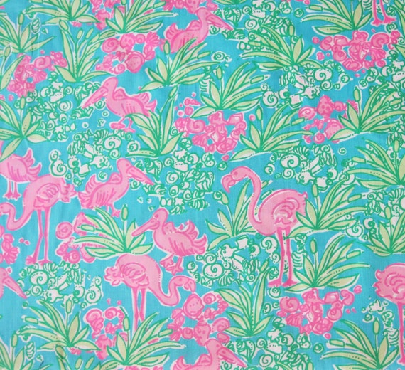 Authentic New Lilly Pulitzer Fabric Snowbirds 18 X 19 Inches   Il 570xN.236194044 