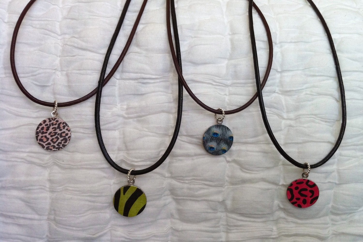 Animal Print Golf Ball Marker Necklace