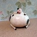 OOAK Pig Folk Art Gourd Sculpture Not as Big Pig