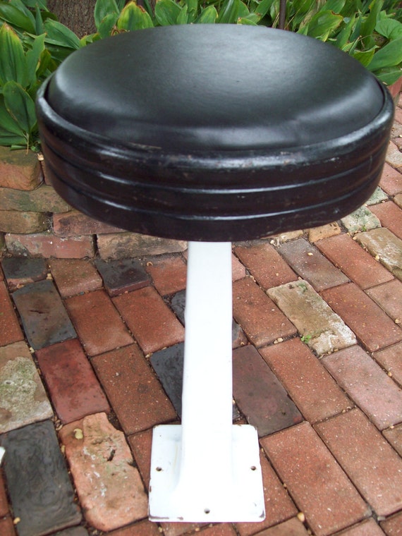 Vintage Cast Iron Diner Bar Stools.