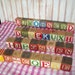 Vintage Wooden Toy Blocks.