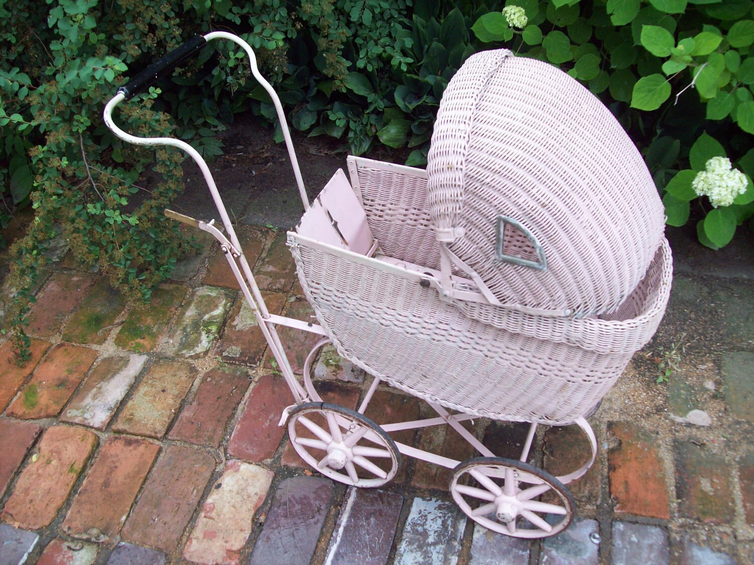 antique wicker doll buggy value