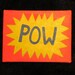 Small POP "POW" Primitive Oil Painting